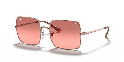 Ray-Ban RB1971 스퀘어 1971 년 Classic L(54-19 일)붉은 렌즈 및 프레임 구리 선글라스
