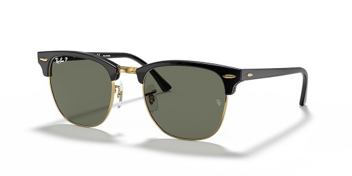 Ray-Ban RB3016Clubmaster 클래식 M(49-21)그린 렌즈 및 프레임 검 선글라스