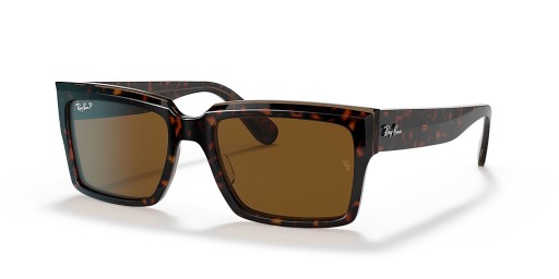 Ray-Ban RB2191 인버네스 M(54-18)으로 브라운 렌즈와 거북이는 프레임 선글라스
