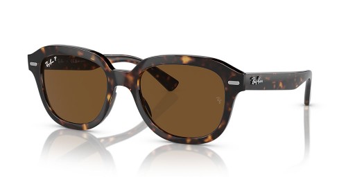 Ray-Ban RB4398 에릭 XL(53-20)으로 브라운 렌즈와 거북이는 프레임 선글라스