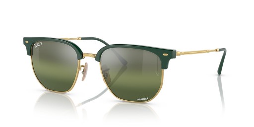 Ray-Ban RB4416F 새로운 Clubmaster XXL(55-20)은 렌즈 및 녹색 구조 색안경