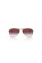 Ray-Ban RB9506S Aviator 아이 L(52-14)바이올렛 렌즈와 분홍색 구조 색안경
