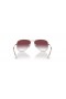 Ray-Ban RB9506S Aviator 아이 L(52-14)바이올렛 렌즈와 분홍색 구조 색안경