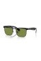 Ray-Ban RB3875Wayfarer 디럭스 L(53-18 일)녹색 렌즈 및 프레임 검 선글라스