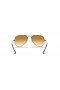 Ray-Ban RB3025 억만 장자 그라데이션 M(55-14)으로 브라운 렌즈와 은색 구조 색안경