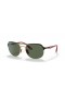 Ray-Ban RB3685M Scuderia 페라리 컬렉션 XL(58-19 일)녹색 렌즈 및 프레임 검 선글라스
