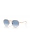 Ray-Ban RB3565 잭 M(51-20)블루 렌즈 분홍색 구조 색안경