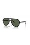 Ray-Ban RB4376L(57-16 일)녹색 렌즈 및 프레임 검 선글라스