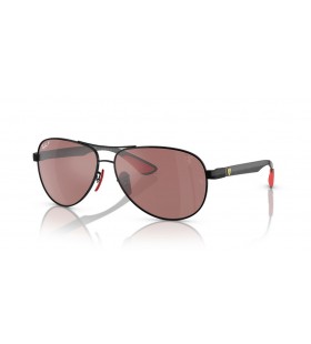 Ray-Ban RB8331M Scuderia 페라리 컬렉션 XL(61-13)은 렌즈 및 프레임 검 선글라스