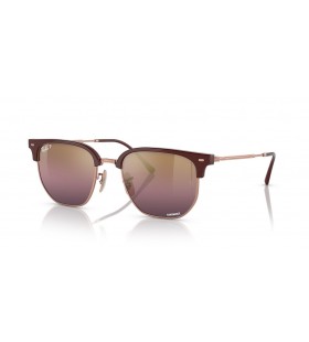 Ray-Ban RB4416F 새로운 Clubmaster XXL(55-20 일)붉은 렌즈와 빨강 구조 색안경