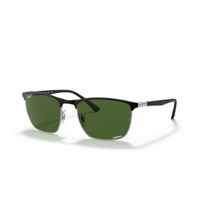 Ray-Ban RB3686Chromance XL(57-19 일)녹색 렌즈 및 프레임 검 선글라스