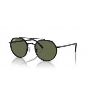 Ray-Ban RB3765L(53-22 일)녹색 렌즈 및 프레임 검 선글라스