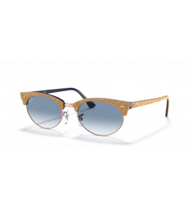 Ray-Ban RB3946Clubmaster 타원형 S(52-19)블루 렌즈의 베이지 구조 색안경