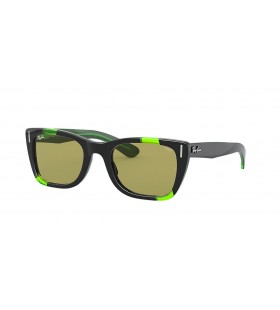 Ray-Ban RB2248 카리브 녹색 Fluo S(52-22 일)녹색 렌즈 및 프레임 검 선글라스