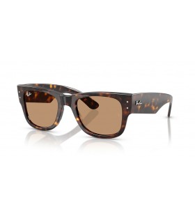 Ray-Ban RB0840S 메가 Wayfarer 여름 캡슐 M(51-21)으로 브라운 렌즈와 거북이는 프레임 선글라스