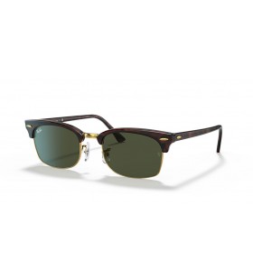 Ray-Ban RB3916Clubmaster 스퀘어 전설 금 M(52-21)그린 렌즈와 거북이는 프레임 선글라스