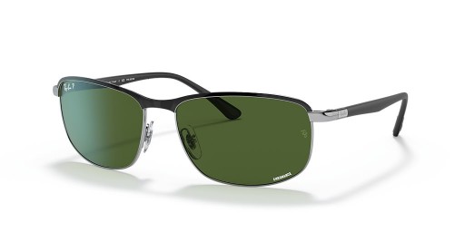 Sunčane naočale Ray-Ban RB3671CH Chromance XXL (60-16) sa zelenim staklima i crni okvir