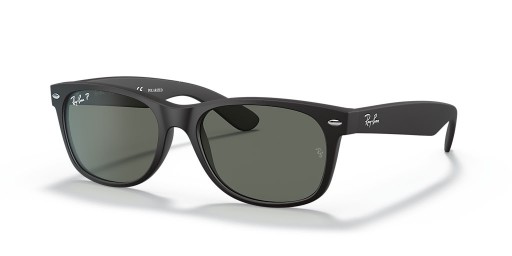 Sunčane naočale Ray-Ban RB2132 New Wayfarer Classic M (55-18) sa zelenim staklima i crni okvir