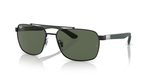 Sunčane naočale Ray-Ban RB3701 XXL (59-17) sa zelenim staklima i crni okvir