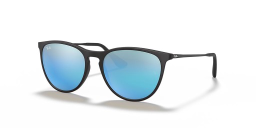 Sunčane naočale Ray-Ban RB9060SF Erika Kids L (52-14) s plavim staklima i crni okvir