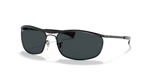 Sunčane naočale Ray-Ban RB3119M Olimpijac I Deluxe L (62-18) s plavim staklima i crni okvir