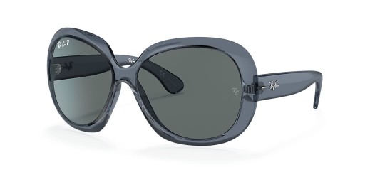 Sunčane naočale Ray-Ban RB4098 Jackie Ohh II prozirne M (60-14) sa sivim staklima i plavi okvir