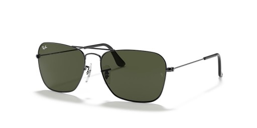 Sunčane naočale Ray-Ban RB3136 Caravan XL (58-15) sa zelenim staklima i srebrni okvir