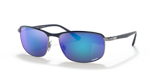 Sunčane naočale Ray-Ban RB3671CH Chromance XXL (60-16) sa sivim staklima i plavi okvir