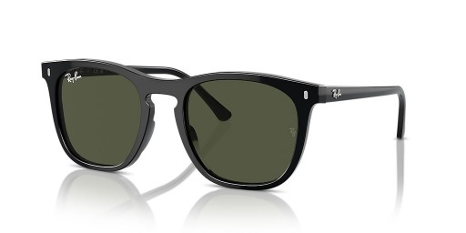 Sunčane naočale Ray-Ban RB2210 L (53-21) sa zelenim staklima i crni okvir