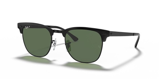 Sunčane naočale Ray-Ban RB3716 Clubmaster Metal L (51-21) sa zelenim staklima i crni okvir