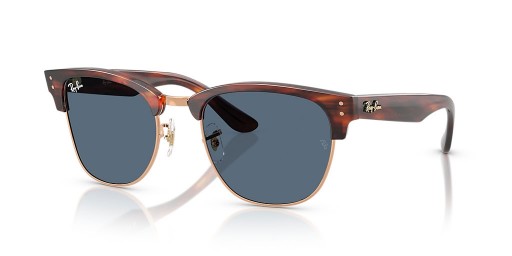 Sunčane naočale Ray-Ban RBR0504S Clubmaster Reverse S (51-21) s plavim staklima i zlatni okvir