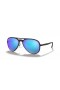 Sunčane naočale Ray-Ban RB4320CH Chromance L (58-16) s plavim staklima i crni okvir