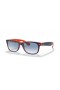 Sunčane naočale Ray-Ban RB2132 New Wayfarer Color Mix M (55-18) s plavim staklima i plavi okvir