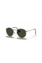 Sunčane naočale Ray-Ban RB3447 Round Metal S (50-21) sa zelenim staklima i srebrni okvir