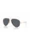 Sunčane naočale Ray-Ban RB3825 Old Aviator XXL (62-14) s plavim staklima i ruža okvir