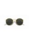 Sunčane naočale Ray-Ban RB3447 Round Metal Legenda Gold L (53-21) sa zelenim staklima i zlatni okvir