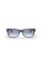 Sunčane naočale Ray-Ban RB2132 New Wayfarer Color Mix M (55-18) s plavim staklima i plavi okvir