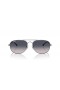 Sunčane naočale Ray-Ban RB3735 Bain Bridge XXL (60-17) s plavim staklima i srebrni okvir