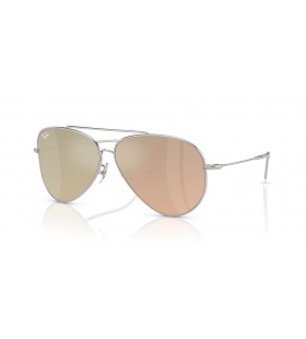 SunÄane naoÄale Ray-Ban RBR0101S Aviator Reverse L (59-11) s ljubiÄastom leÄ‡e i srebrni okvir