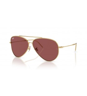 SunÄane naoÄale Ray-Ban RBR0101S Aviator Reverse L (59-11) s ljubiÄastom leÄ‡e i zlatni okvir