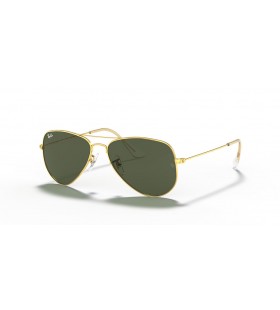 SunÄane naoÄale Ray-Ban RB3025 Aviator Extra Small XS (52-14) sa zelenim staklima i zlatni okvir