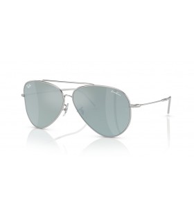 SunÄane naoÄale Ray-Ban RBR0101S Lenny Kravitz X Aviator Reverse L (59-11) sa srebrnim leÄ‡e i srebrni okvir