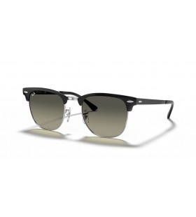 Sunčane naočale Ray-Ban RB3716 Clubmaster Metal L (51-21) sa sivim staklima i crni okvir
