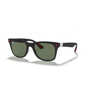 Sunčane naočale Ray-Ban RB4195M Scuderia Ferrari Collection L (52-20) sa zelenim staklima i crni okvir