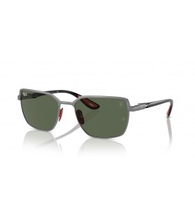Sunčane naočale Ray-Ban RB3743M Scuderia Ferrari Collection XXL (58-19) sa zelenim staklima i siva okviri