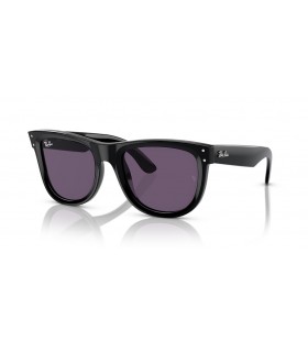Sunčane naočale Ray-Ban RBR0502SF Wayfarer Reverse M (53-20) s ljubičastom leće i crni okvir