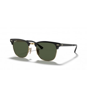 Sunčane naočale Ray-Ban RB3716 Clubmaster Metal L (51-21) sa zelenim staklima i crni okvir
