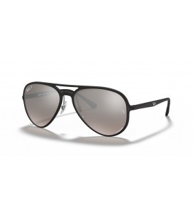 Sunčane naočale Ray-Ban RB4320CH Chromance L (58-16) od srebrne boje leće i crni okvir
