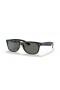 Ray-Ban Nya Wayfarer RB2132 Klassiska S (52 - 18) med Gröna linser och Svart ram Solglasögon