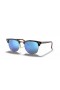 Ray-Ban RB3016 Clubmaster Flash Linser L (51 - 21) med Blå linser och Tortoise frame Solglasögon